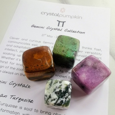 Gemini Gemstone Crystal Set